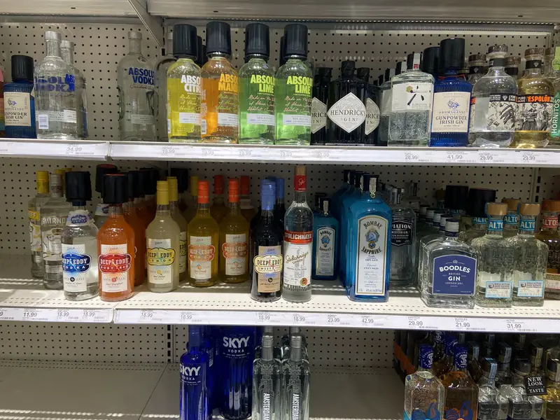 Target in Washington that sells liquor
