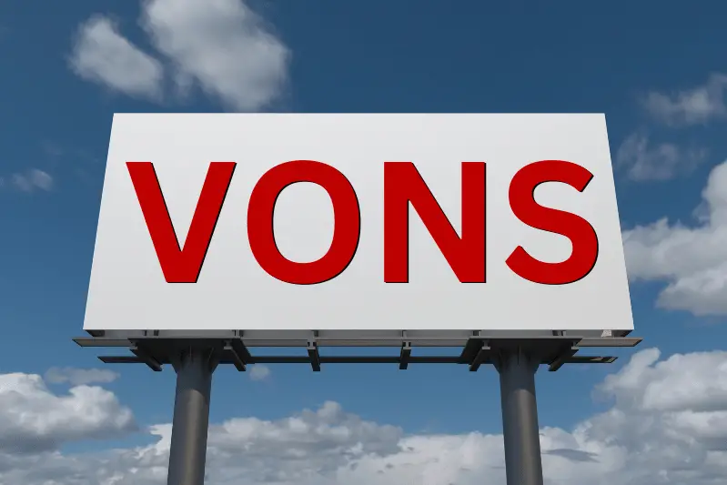 vons sign
