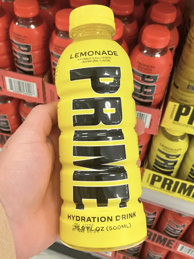 lemonade prime in hand at target
