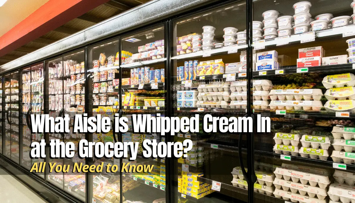 Whipped Cream in Grocery Store